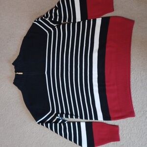 L Karen Scott Women's partial zip sweater